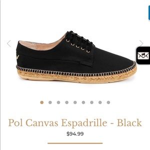 POL CANVAS ESPADRILLE- BLACK